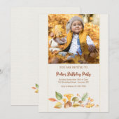 Bos Elementen Foto Uitnodiging (Voorkant / Achterkant)