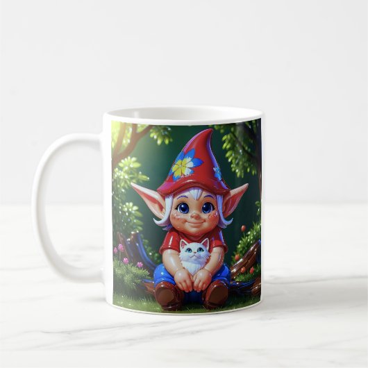 Bos Elf Kat  Koffiemok (Links)