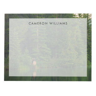 Bos Elk in het nationale park Alberta Banff Notitieblok