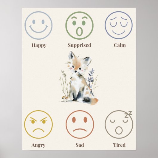 Bos Emoties Poster (Voorkant)
