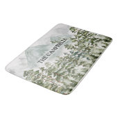 Bos en Berg Natuur Waterverf Badmat (Gekanteld)