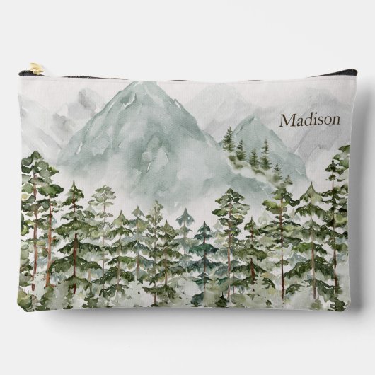 Bos en Berg Natuur Waterverf Etui (Voorkant)