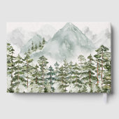 Bos en Berg Natuur Waterverf Gastenboek (Achterkant)