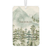 Bos en Berg Natuur Waterverf Luchtverfrisser (Achterkant)