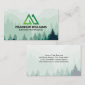 Bos en bergketen | Natuur Visitekaartje (Voorkant / Achterkant)