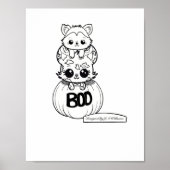 Bos en boogschutter kleur uw eigen Poster (Voorkant)