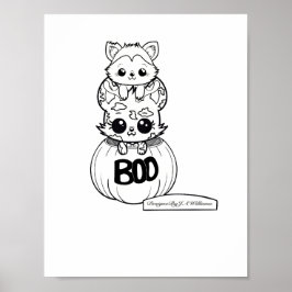 Bos en boogschutter kleur uw eigen Poster