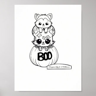 Bos en boogschutter kleur uw eigen Poster