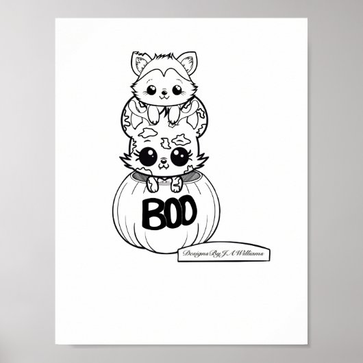 Bos en boogschutter kleur uw eigen Poster (Voorkant)