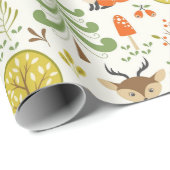 Bos- en boslanddieren cadeaupapier (Rol Hoek)