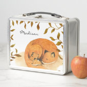 bos- en dierlijk bos vos Metal Lunch Box (In situ)