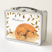bos- en dierlijk bos vos Metal Lunch Box (Voorkant)
