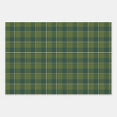 Bos- en groene geruite stof inpakpapier vel (Voorkant 3)
