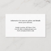 Bos en het meer | Camping Logo Visitekaartje (Achterkant)