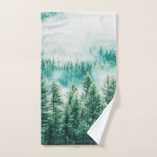 Bos en mist bad handdoek (Handdoek)