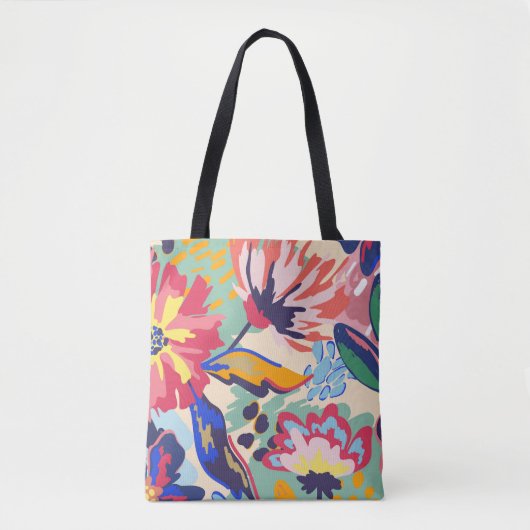 Bos en rozen tote bag (Voorkant)