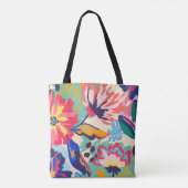 Bos en rozen tote bag (Achterkant)
