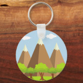 Bos en Topjes Sleutelhanger (Achterkant)