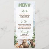 Bos- en woudavontuur wacht Menu 4x9 (Voorkant)