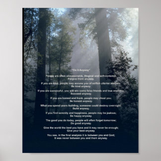 Bos en zon doen het in ieder geval poster