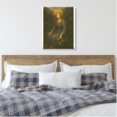 Bos engel – Goddelijk licht portret Canvas Afdruk (Insitu (Slaapkamer))