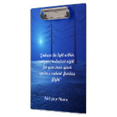 Bos Esthetisch Landschap Donkerblauw motivatie Klembord (Links)