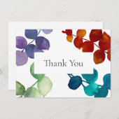 Bos Eucalyptus Bladeren Dank je wel Bedankkaart (Voorkant / Achterkant)