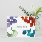 Bos Eucalyptus Bladeren Dank je wel Bedankkaart (Staand voorkant)