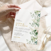 Bos Eucalyptus groen bruiloft uitnodiging