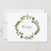 Bos Eucalyptus Groene Dankjewel Bedankkaart (Voorkant)