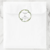 Bos Eucalyptus Groene Huwelijk Ronde Sticker (Tas)
