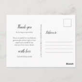 Bos Eucalyptus Groene Trouw Dankjewel Briefkaart (Achterkant)