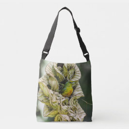 Bos Euphonia Vogel Genesteld in Bladholte Crossbody Tas
