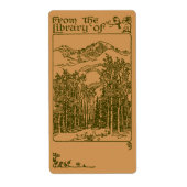 Bos-ex-libris Etiket (Voorkant)