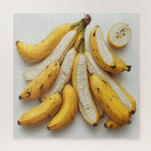 Bos exotische bananen legpuzzel (Verticaal)