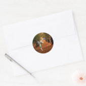Bos Faerie met Magic Orb en Pentacle Ronde Sticker (Envelop)