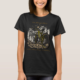 Bos Fietsen Kalalau Trail Hawaii Wandelen Camping T-shirt