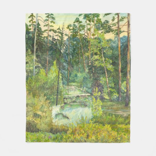 Bos Fleece Deken (Voorkant)