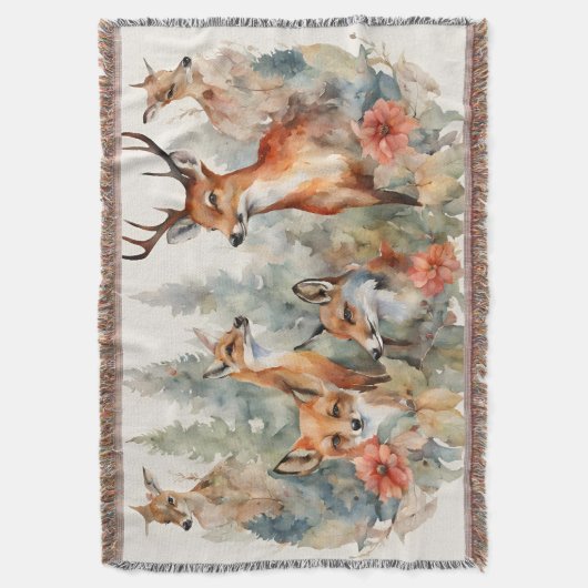 Bos fluistert deken (Voorkant Verticaal)