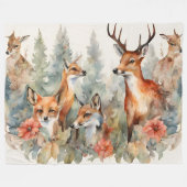 Bos fluistert fleece deken (Voorkant (Horizontaal))