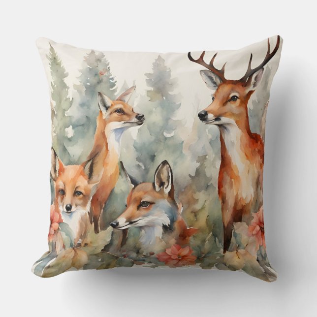 Bos fluistert kussen (Voorkant)