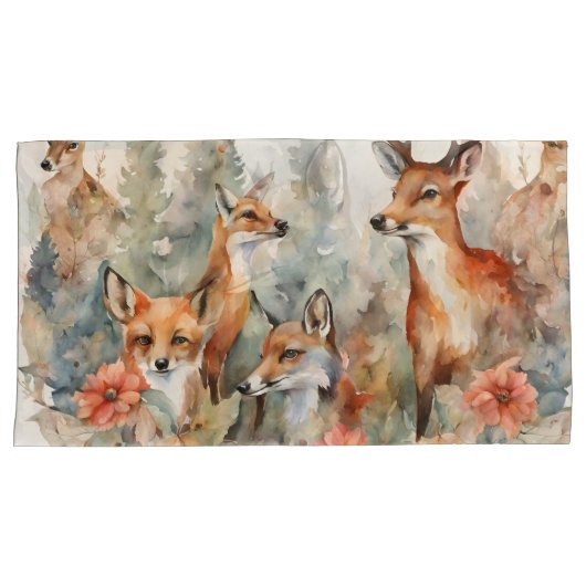 Bos fluistert kussensloop (Voorkant-Rechts)