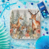 Bos fluistert papieren bordje (Feest)