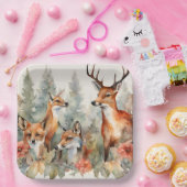 Bos fluistert papieren bordje (Feest)