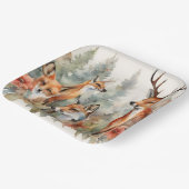 Bos fluistert papieren bordje (Gebogen)