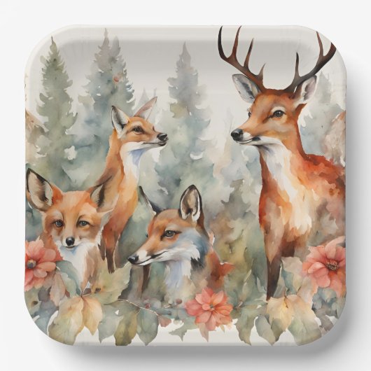 Bos fluistert papieren bordje (Voorkant)