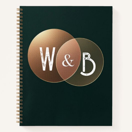 Bos Focus Geometrische Omtrek Notitieboek (Voorkant)