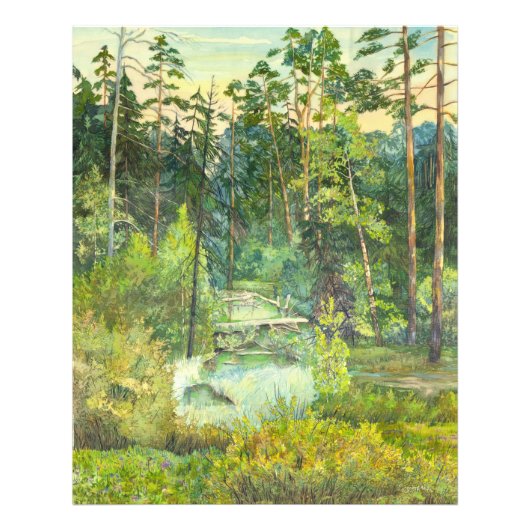 bos foto afdruk (Voorkant)