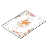  bos Fox Illustratie met Jouw naam Notitieboek (Linkerzijde)