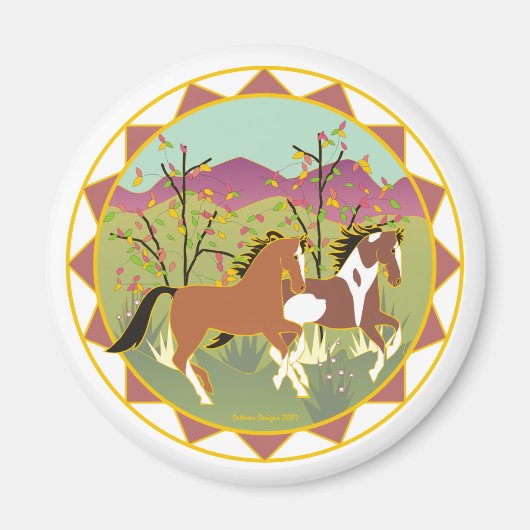 Bos Frolic Equestrian Magnet (Voorkant)